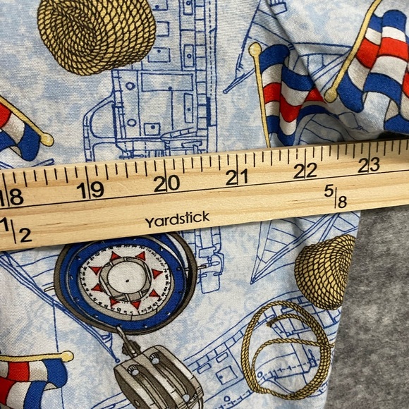 Vintage Stephen Williams Mens Shirt Jacket Medium 80s Zip Blue Nautical Boating - Picture 5 of 15